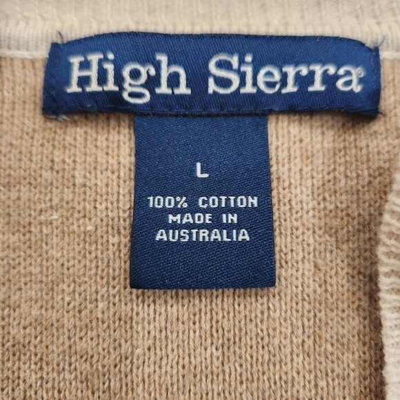 AUSTRALIA HIGH SIERRA,Pullover Sweater, Tan/Ivory, Men's Medium ( listin… - Picture 3 of 3